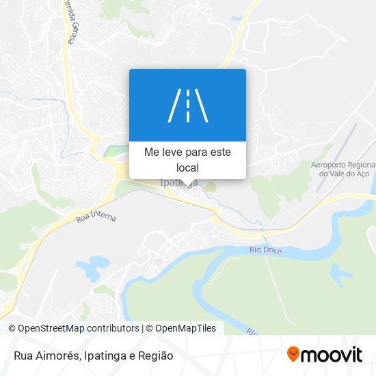 Rua Aimorés mapa