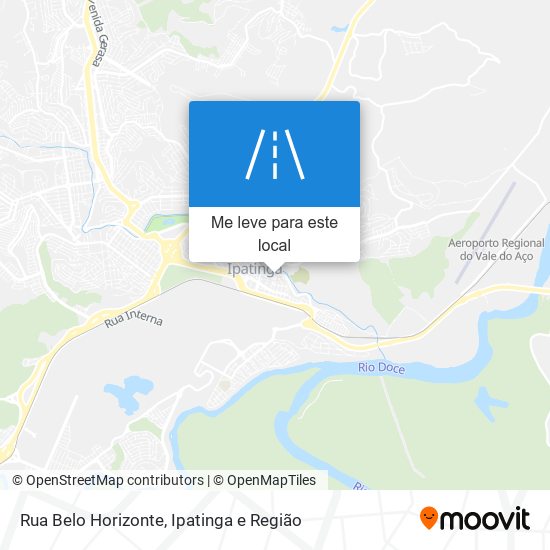 Rua Belo Horizonte mapa