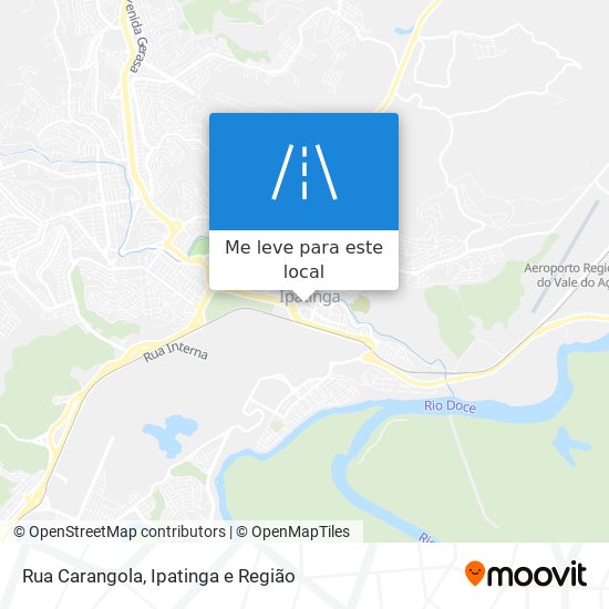 Rua Carangola mapa