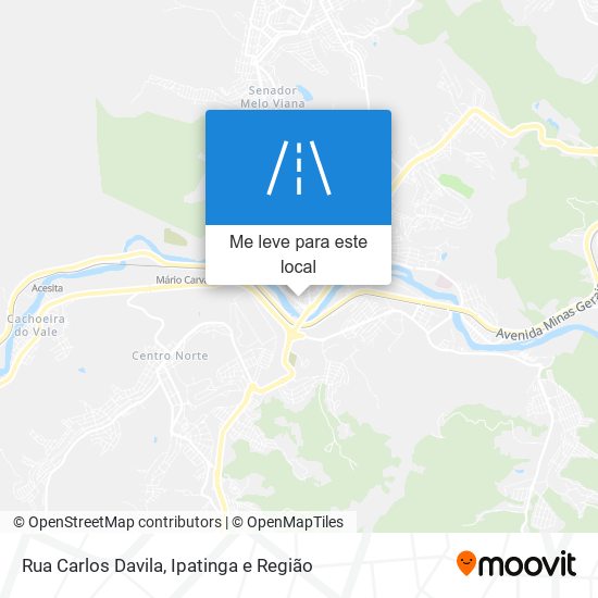 Rua Carlos Davila mapa