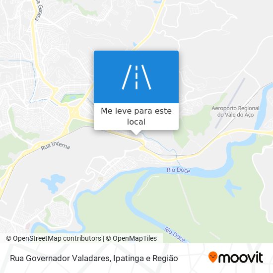 Rua Governador Valadares mapa