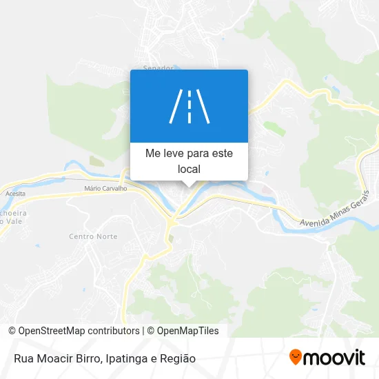 Rua Moacir Birro mapa