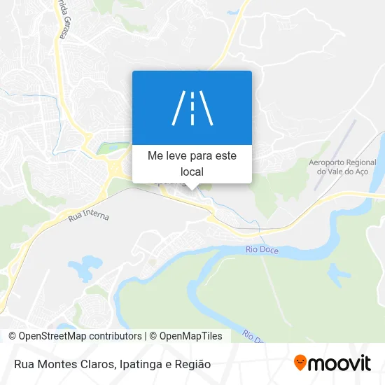 Rua Montes Claros mapa