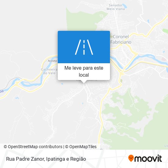 Rua Padre Zanor mapa