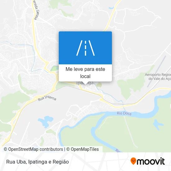 Rua Uba mapa