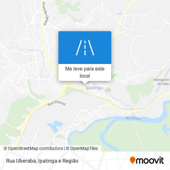 Rua Uberaba mapa