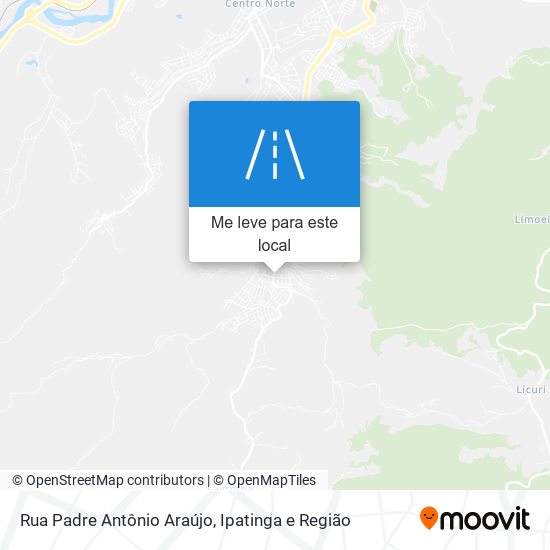 Rua Padre Antônio Araújo mapa