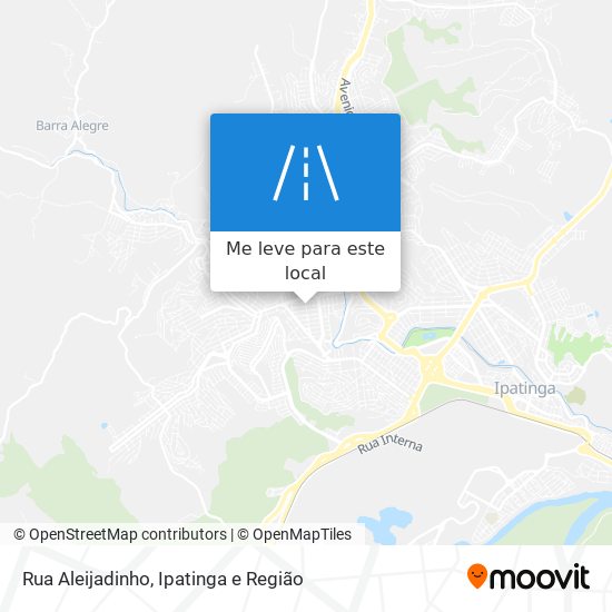 Rua Aleijadinho mapa