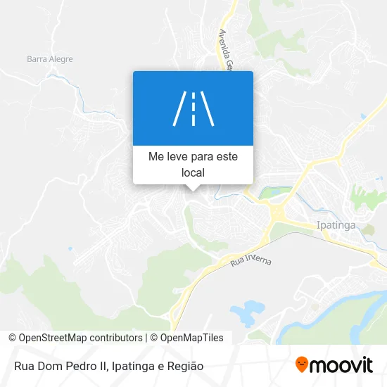 Rua Dom Pedro II mapa