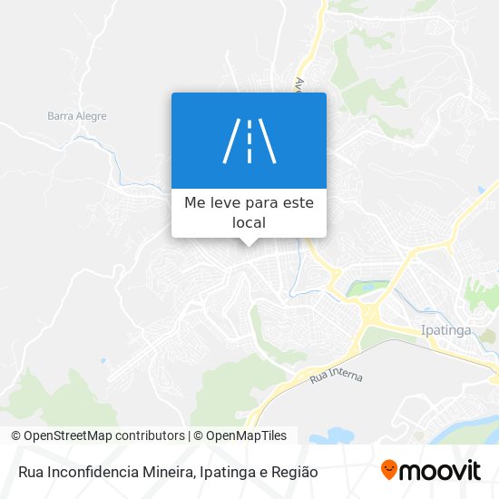 Rua Inconfidencia Mineira mapa