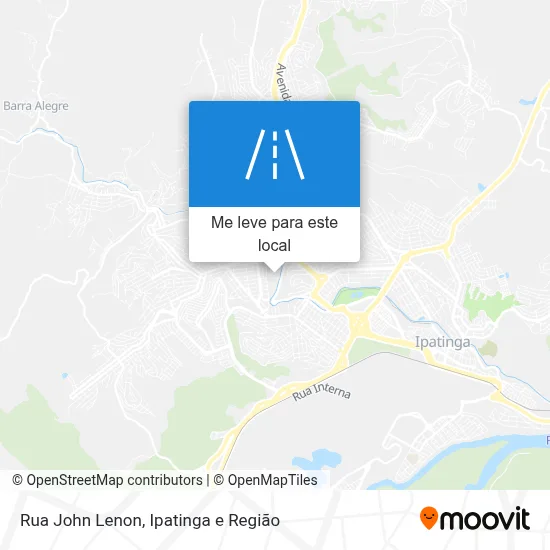 Rua John Lenon mapa