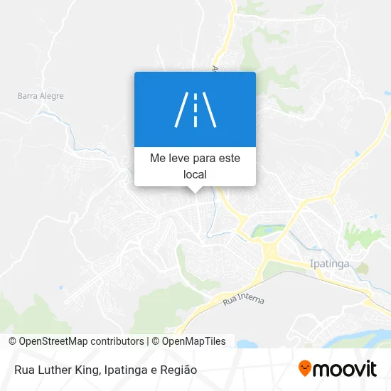 Rua Luther King mapa
