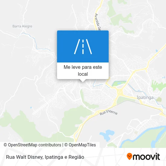 Rua Walt Disney mapa