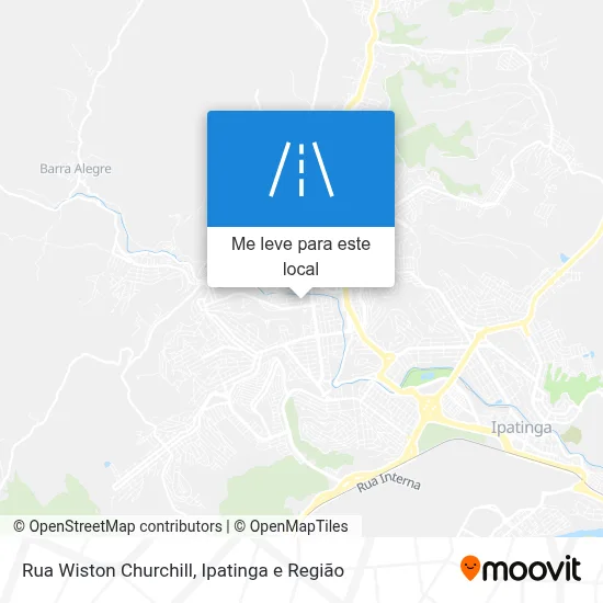 Rua Wiston Churchill mapa