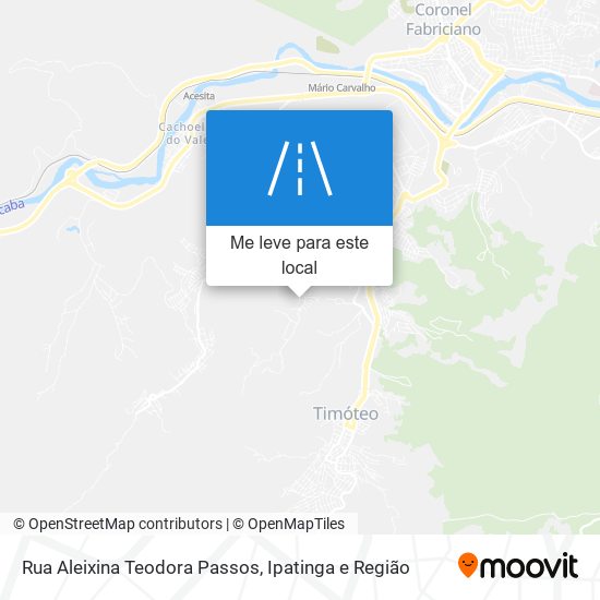 Rua Aleixina Teodora Passos mapa