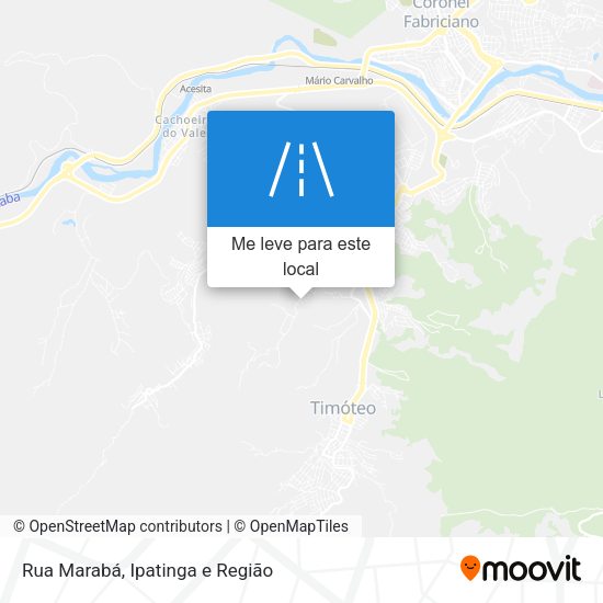 Rua Marabá mapa