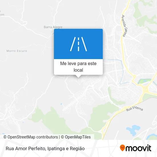 Rua Amor Perfeito mapa