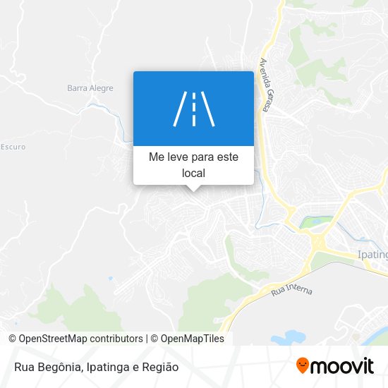 Rua Begônia mapa