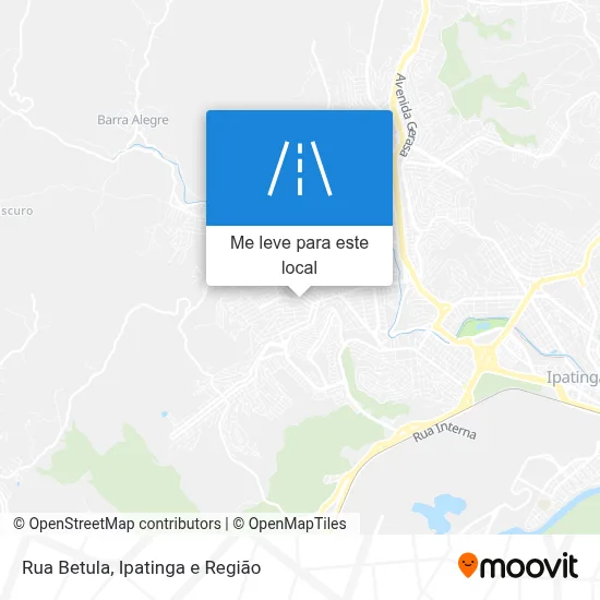 Rua Betula mapa