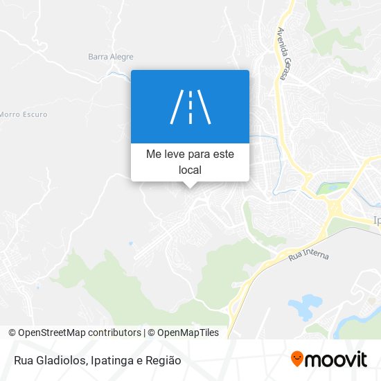 Rua Gladiolos mapa