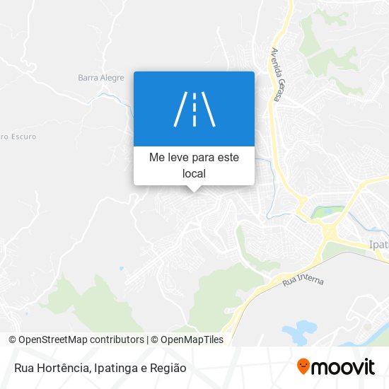 Rua Hortência mapa