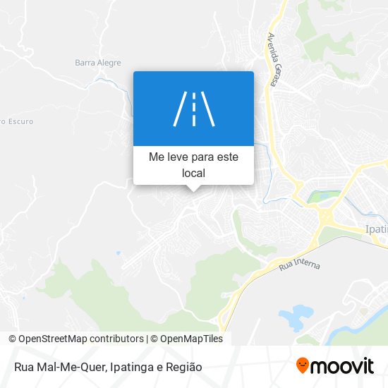 Rua Mal-Me-Quer mapa