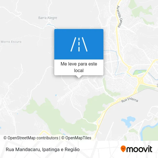 Rua Mandacaru mapa