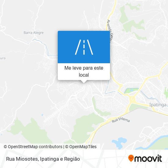 Rua Miosotes mapa