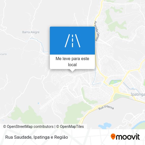 Rua Saudade mapa