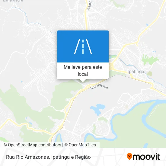 Rua Rio Amazonas mapa