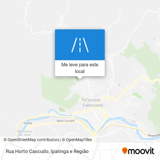 Rua Horto Cascudo mapa