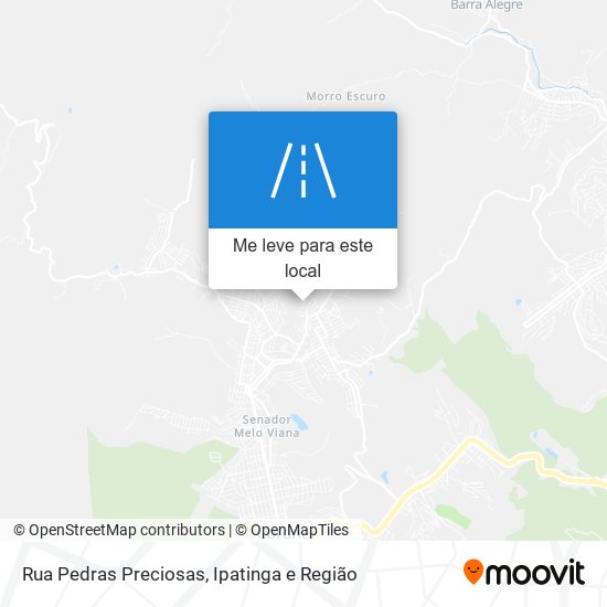 Rua Pedras Preciosas mapa