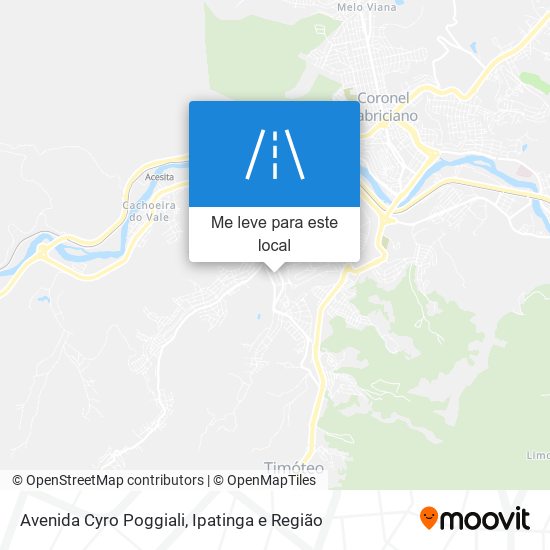 Avenida Cyro Poggiali mapa