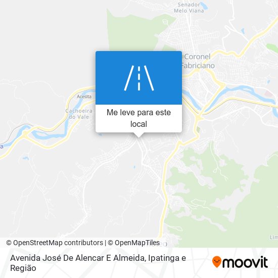Avenida José De Alencar E Almeida mapa