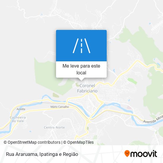 Rua Araruama mapa