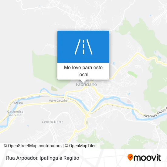 Rua Arpoador mapa