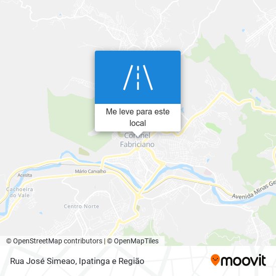 Rua José Simeao mapa