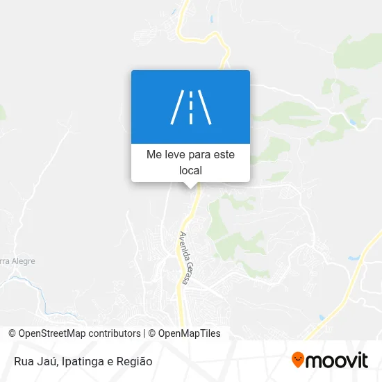 Rua Jaú mapa