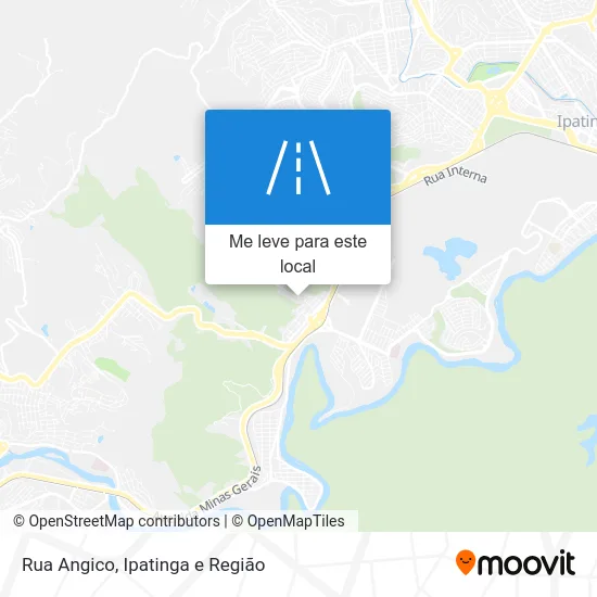 Rua Angico mapa