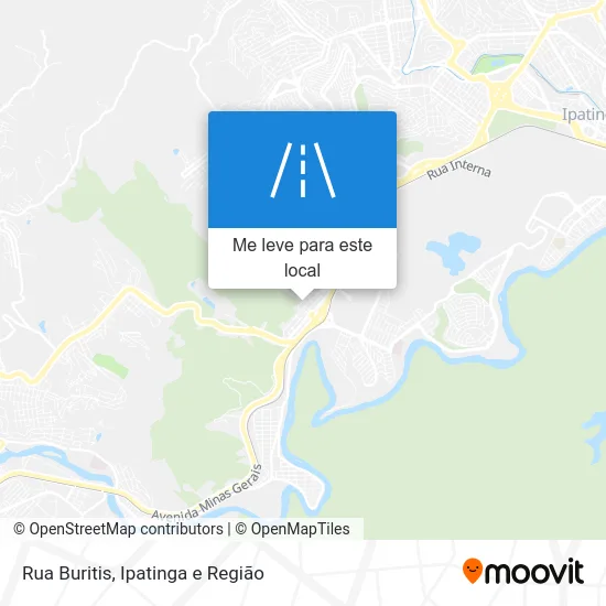 Rua Buritis mapa