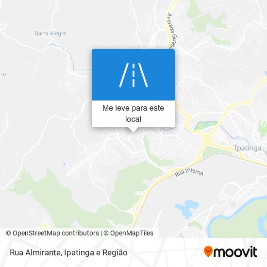 Rua Almirante mapa