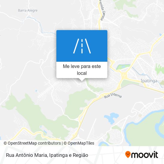 Rua Antônio Maria mapa