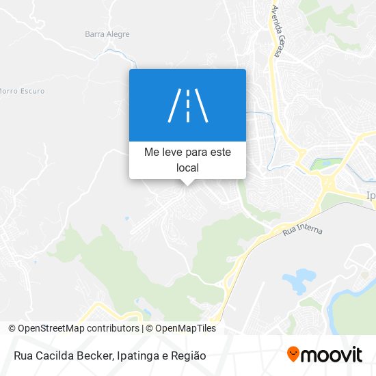 Rua Cacilda Becker mapa