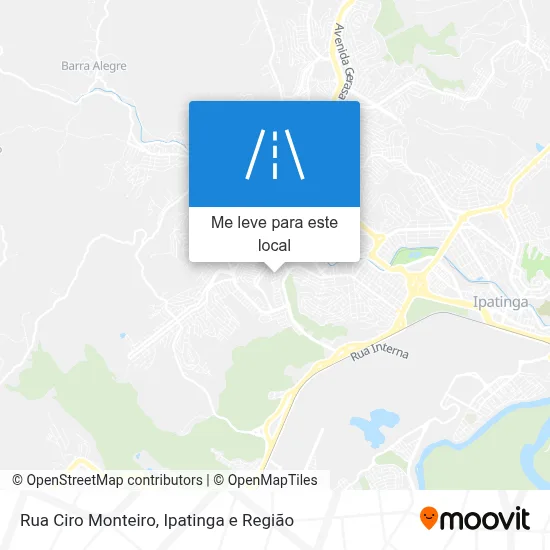 Rua Ciro Monteiro mapa