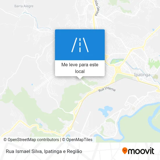 Rua Ismael Silva mapa