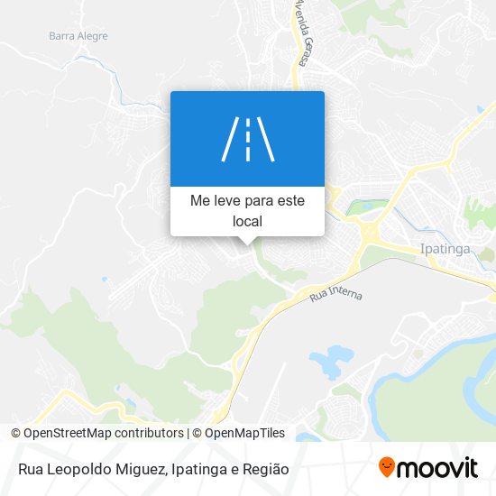 Rua Leopoldo Miguez mapa