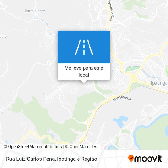Rua Luiz Carlos Pena mapa