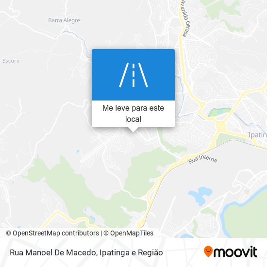 Rua Manoel De Macedo mapa