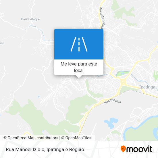 Rua Manoel Izidio mapa