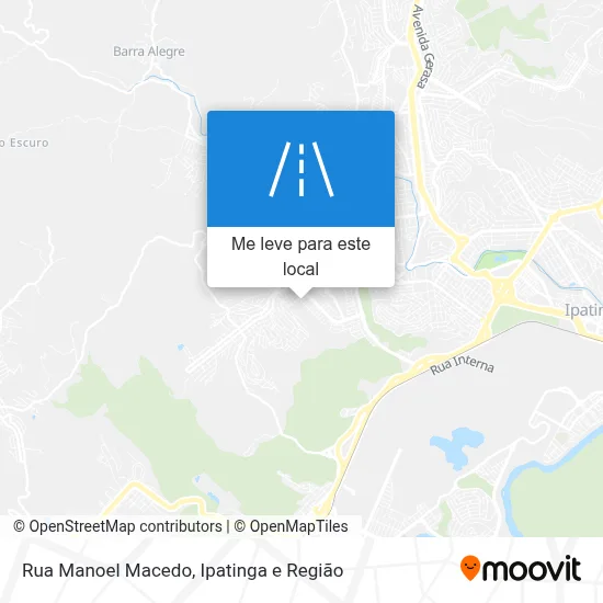 Rua Manoel Macedo mapa